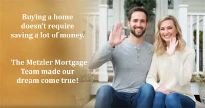 Minnesota Housing Program - First time home buyers in front of their new Minnesota home